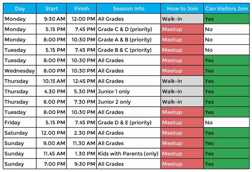 Schedule – Hunter Badminton